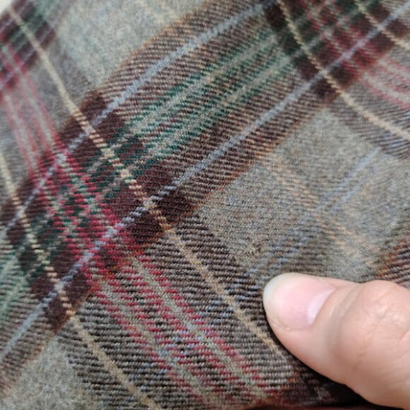 VINTAGE | Wool Plaid Pants Preppy Christmas Trousers Holiday Party Heritage Ivy - Picture 9 of 12